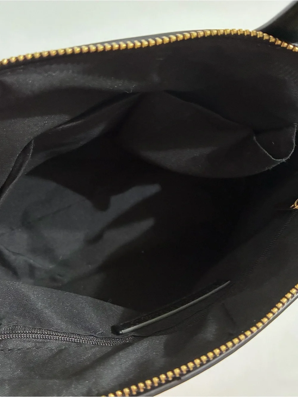 Catherine Malandrino Black Satchel with Gold Chain Detail
